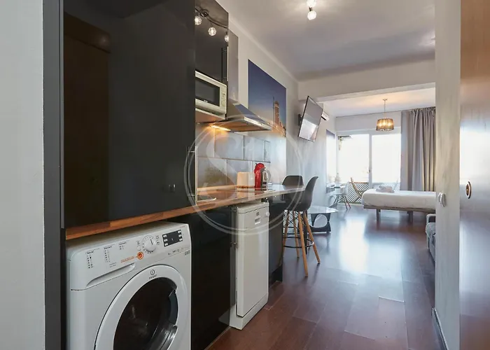 Moderno Estudio En Eixample Daire